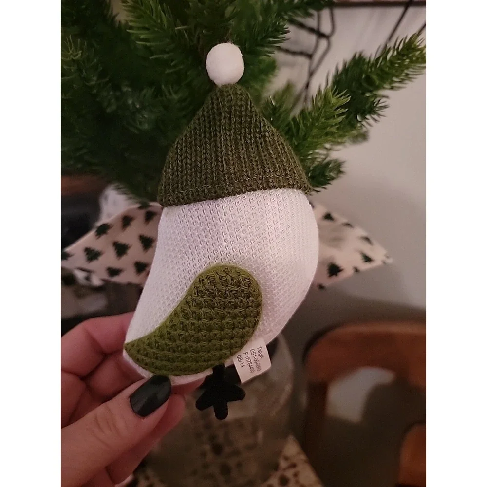 Target Wondershop Owl Bird With Green Hat Glasses Christmas Felt Ornament 2014